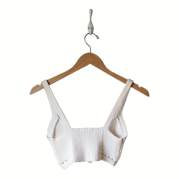 Madewell NWT‎ Crochet Sweater Bralette Size XS in Lighthouse NL076 - Picture 8 of 13